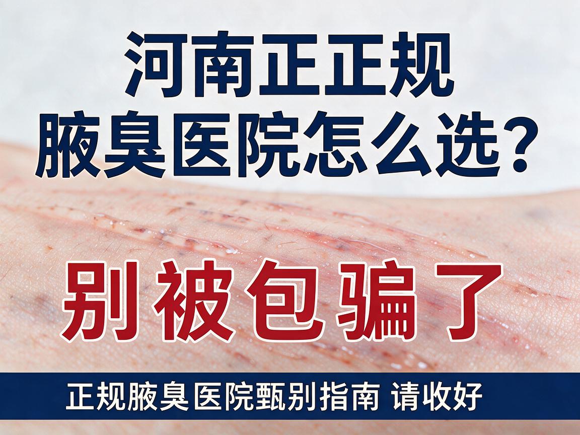 河南正规腋臭医院怎么选?别被包装骗了,这份正规腋臭医院甄别指南请收好 河南正规腋臭医院怎么选?别被包装骗了,这份正规腋臭医院甄别指南请收好