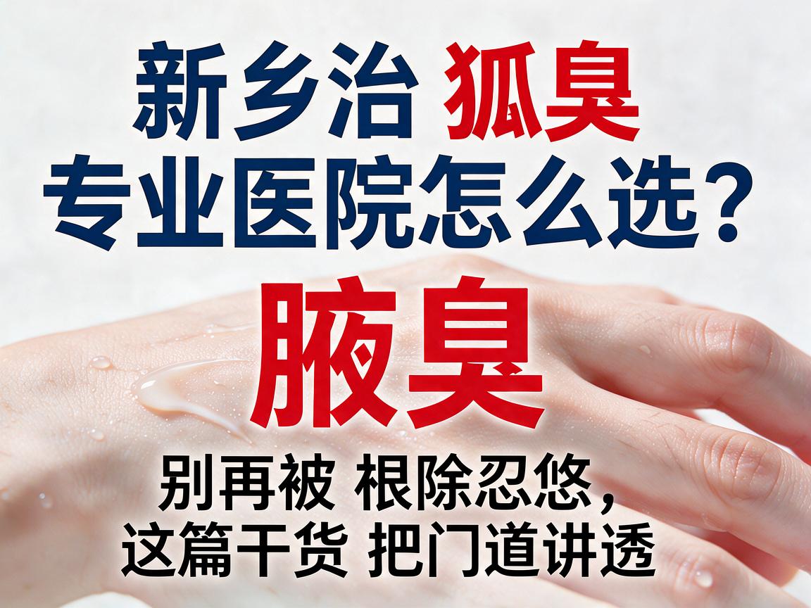 新乡治狐臭专业医院怎么选？别再被根除忽悠，这篇干货把门道讲透