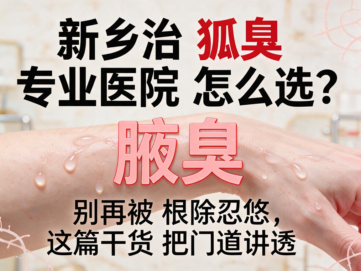 新乡治狐臭专业医院怎么选？别再被根除忽悠，这篇干货把门道讲透
