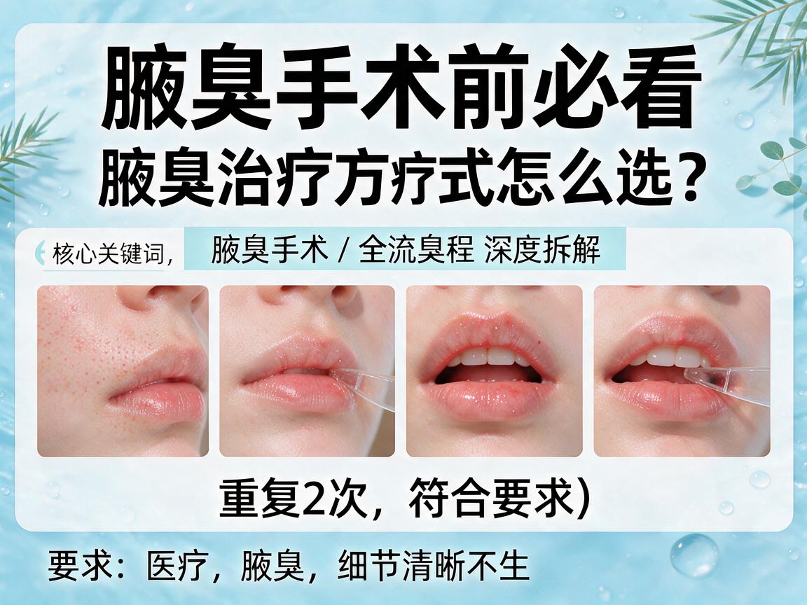 腋臭手术前必看，腋臭治疗方式怎么选？腋臭手术全流程深度拆解
核心关键词，腋臭手术/腋臭治疗，重复2次，符合要求）