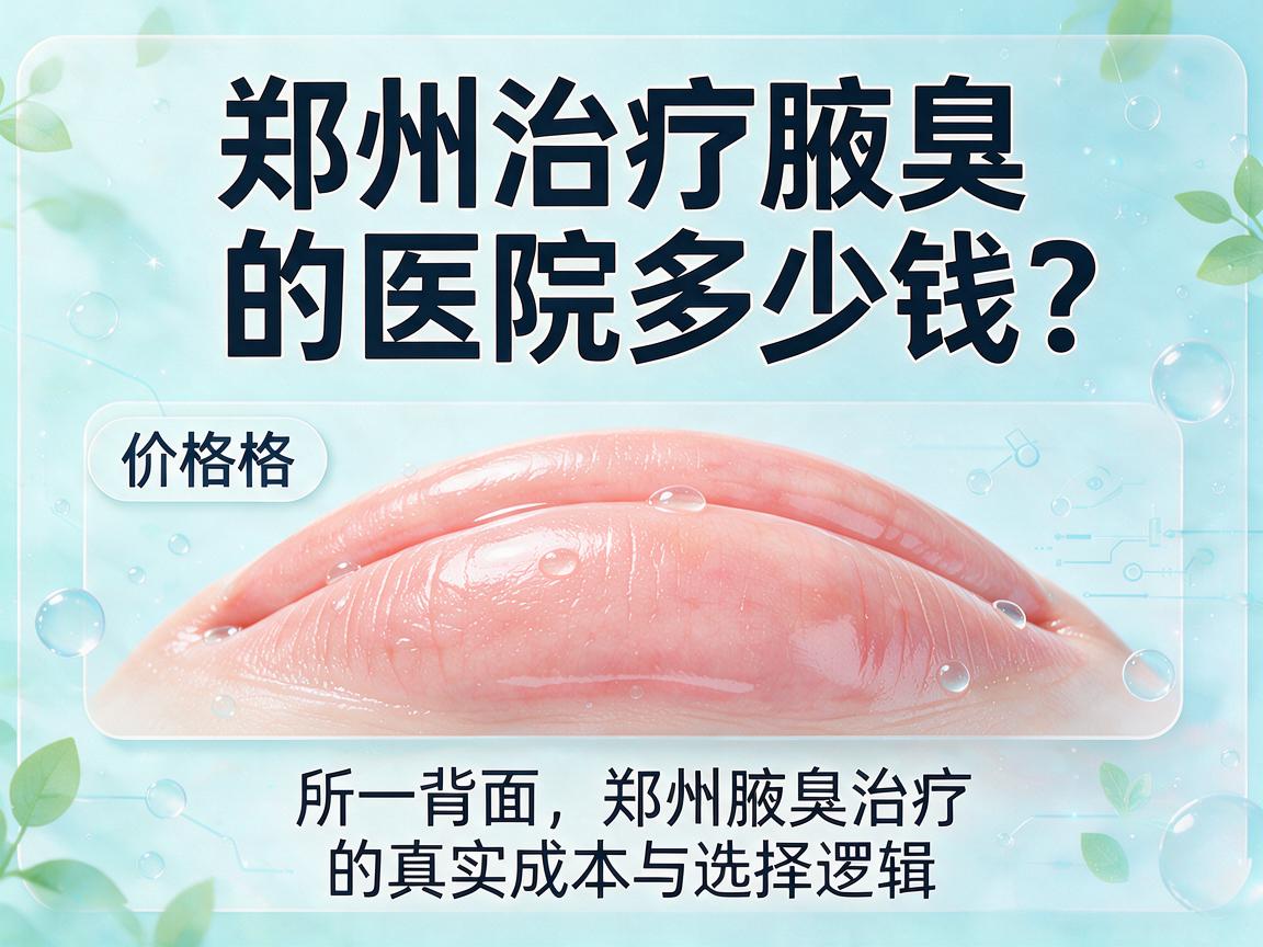 郑州治疗腋臭的医院多少钱？价格背后，郑州腋臭治疗的真实成本与选择逻辑