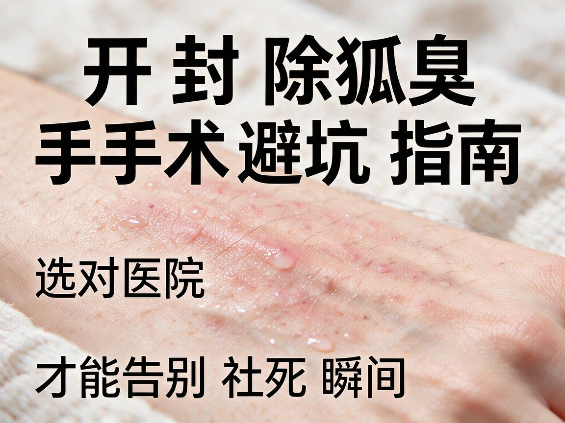 开封除狐臭手术避坑指南，选对医院，才能告别社死瞬间