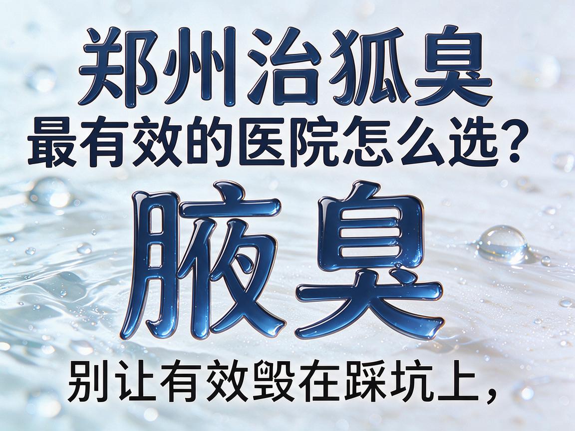 郑州治狐臭最有效的医院怎么选？别让有效毁在踩坑上，这份郑州治狐臭最有效的医院避坑指南请收好