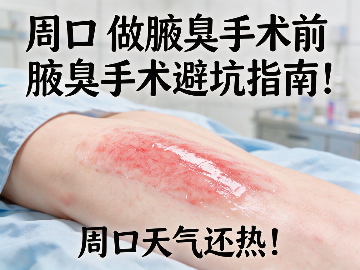 周口做腋臭手术前，这篇腋臭手术避坑指南，比周口天气还热！