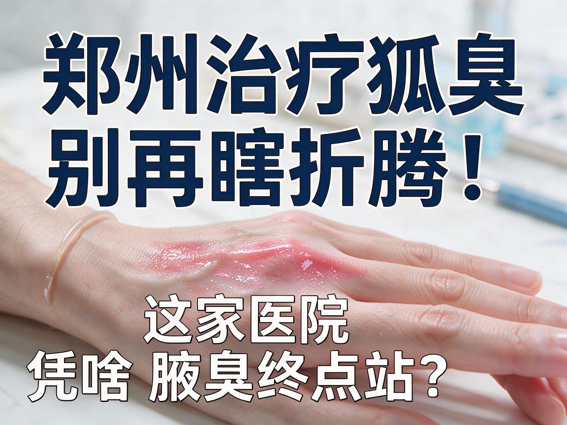 郑州治疗狐臭，别再瞎折腾！这家医院凭啥被称为腋臭终点站？