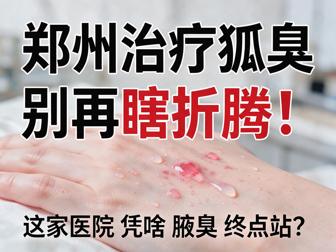 郑州治疗狐臭，别再瞎折腾！这家医院凭啥被称为腋臭终点站？