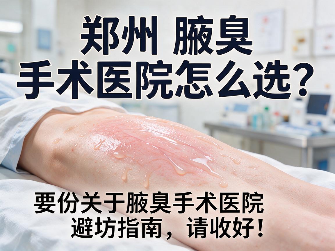 郑州腋臭手术医院怎么选?这份关于腋臭手术医院的避坑指南,请收好! 郑州腋臭手术医院怎么选?这份关于腋臭手术医院的避坑指南,请收好!