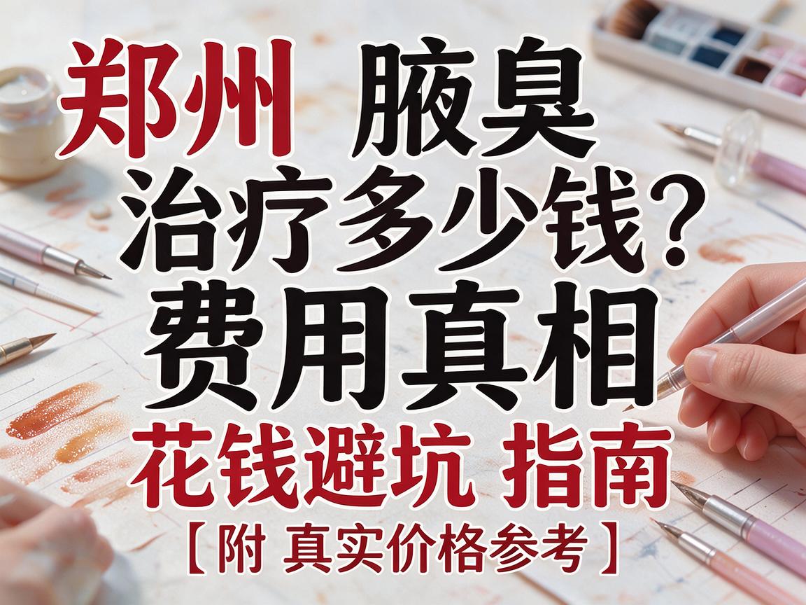 郑州腋臭治疗多少钱？费用真相与花钱避坑指南（附真实价格参考）