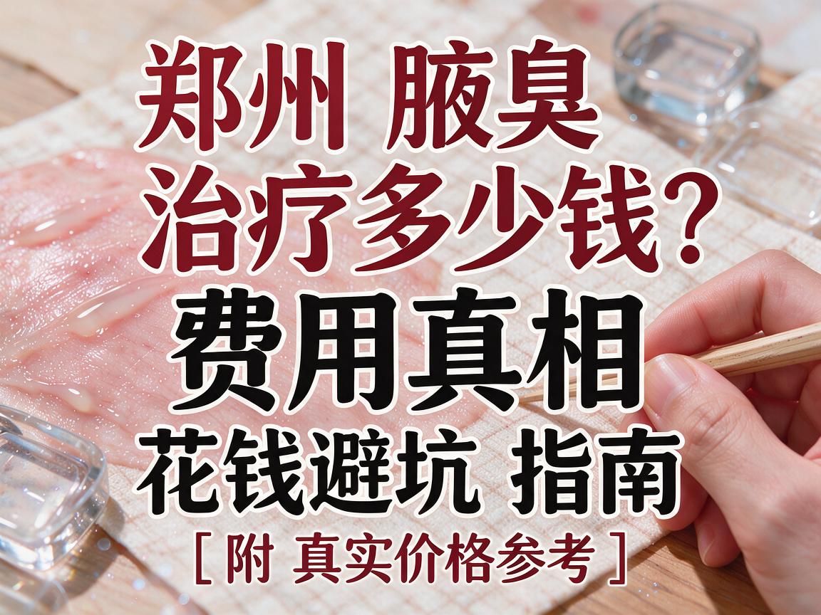 郑州腋臭治疗多少钱？费用真相与花钱避坑指南（附真实价格参考）
