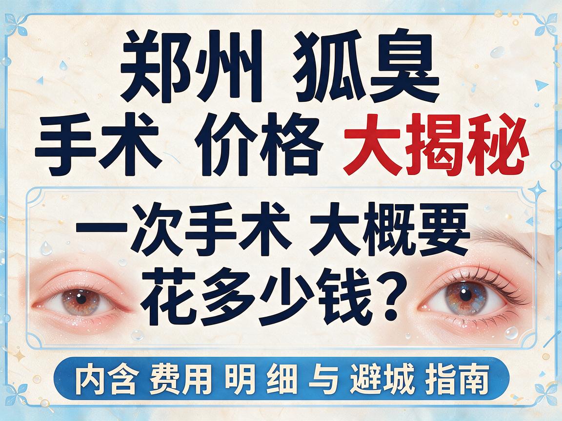 郑州狐臭手术价格大揭秘,一次手术大概要花多少钱?内含费用明细与避坑指南 郑州狐臭手术价格大揭秘,一次手术大概要花多少钱?内含费用明细与避坑指南