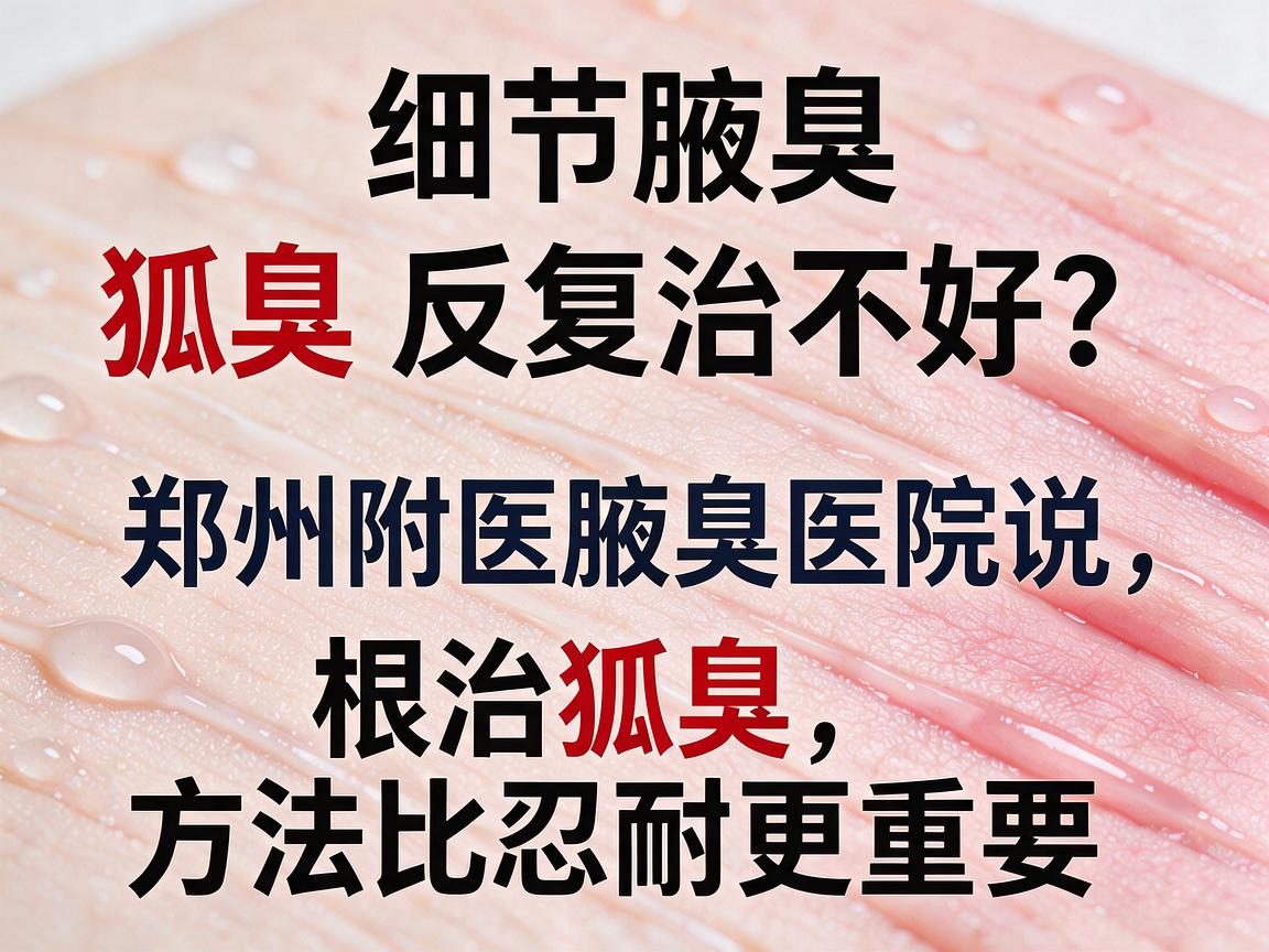 狐臭反复治不好?郑州附医腋臭医院说,根治狐臭,方法比忍耐更重要 狐臭反复治不好?郑州附医腋臭医院说,根治狐臭,方法比忍耐更重要