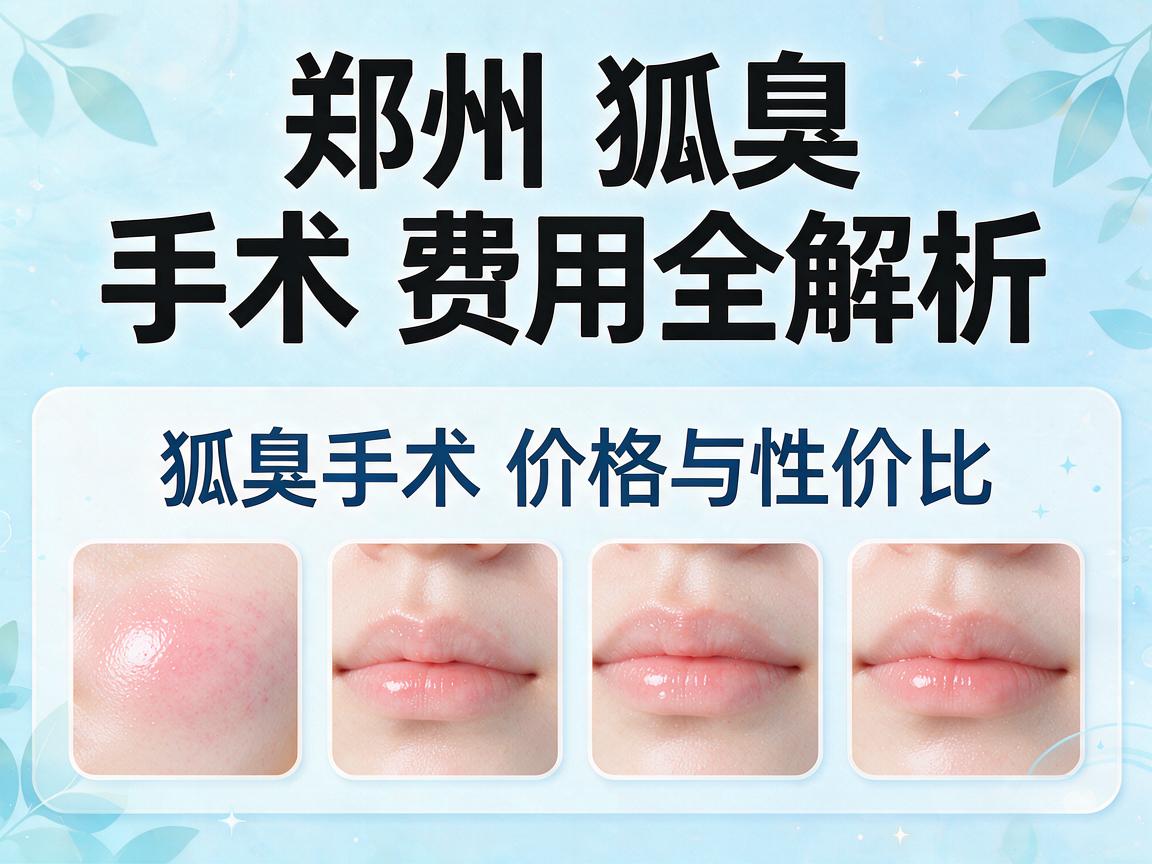 郑州狐臭手术费用全解析，狐臭手术价格差异与性价比权衡