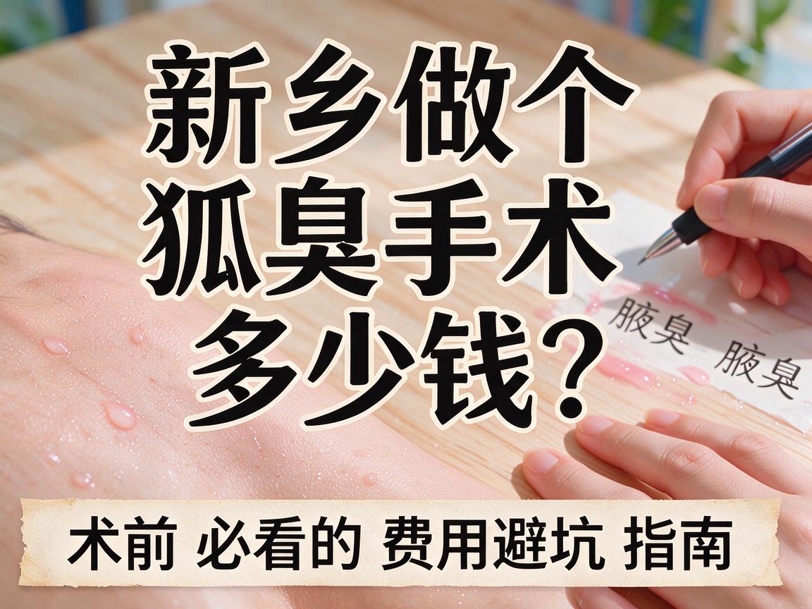 新乡做个狐臭手术多少钱？术前必看的费用清单与避坑指南