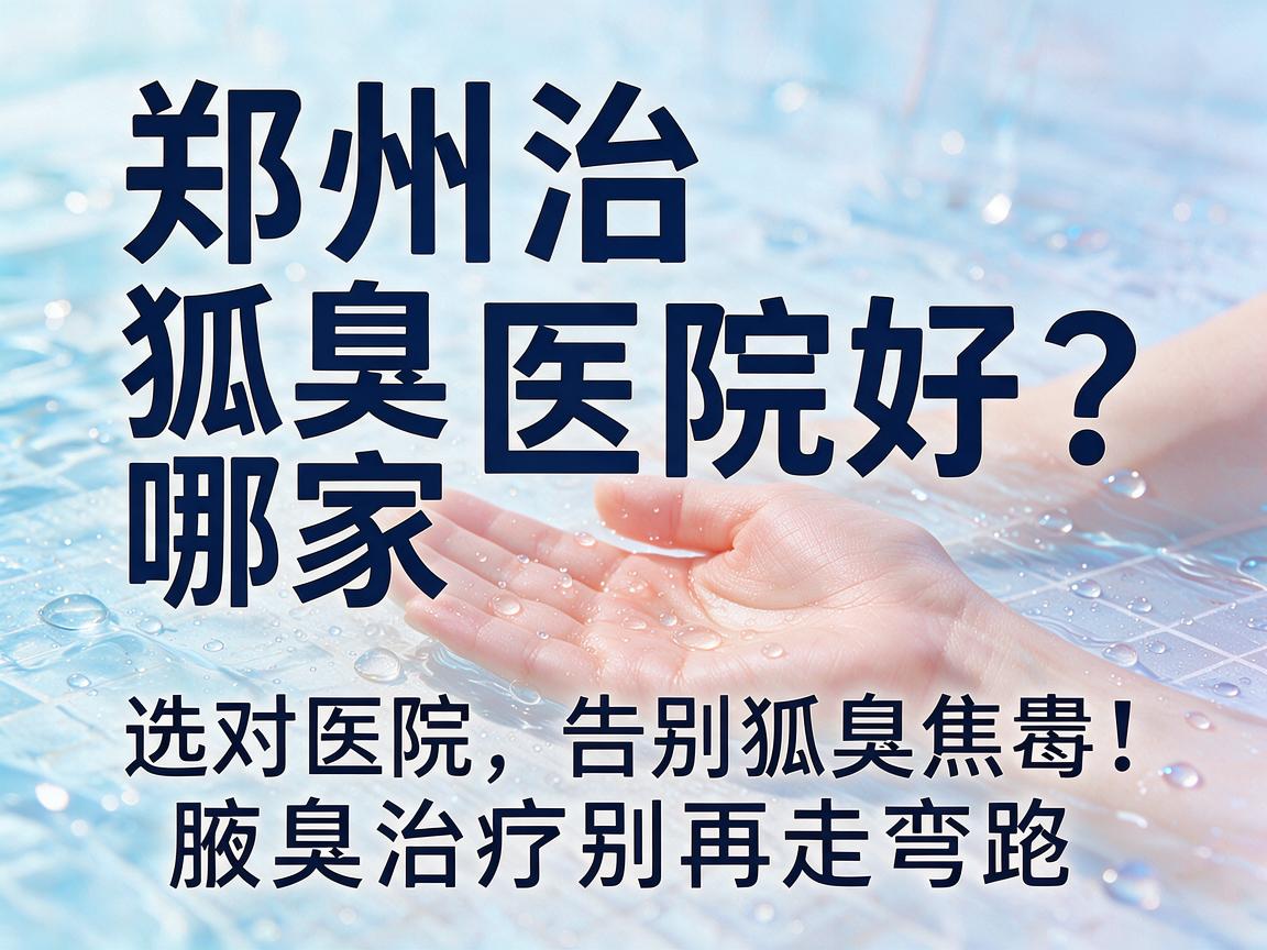 郑州治狐臭哪家医院好？选对医院，告别狐臭焦虑，腋臭治疗别再走弯路
