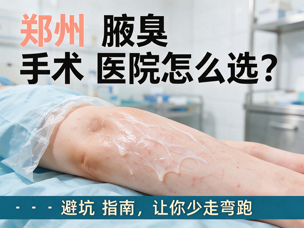 郑州腋臭手术医院怎么选？这份郑州腋臭医院避坑指南，让你少走弯路