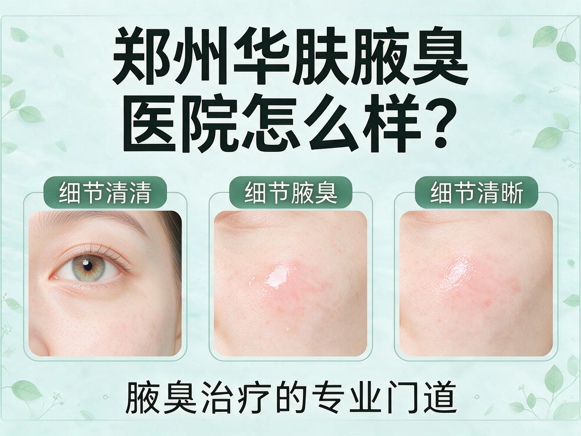 郑州华肤腋臭医院怎么样？三个细节看清腋臭治疗的专业门道