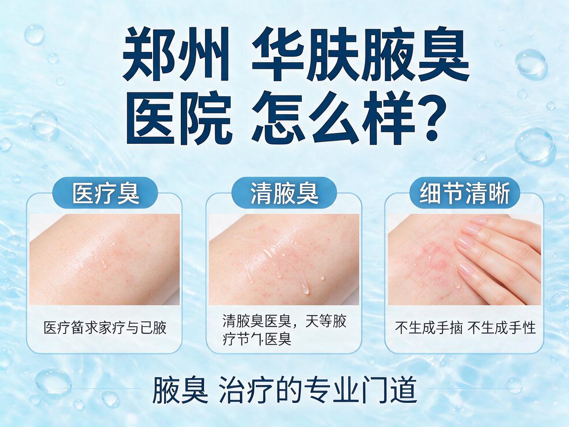 郑州华肤腋臭医院怎么样？三个细节看清腋臭治疗的专业门道