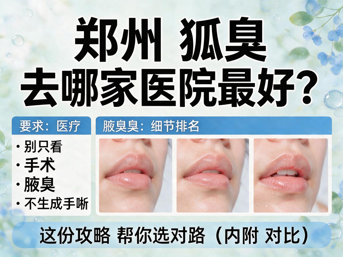 郑州狐臭手术去哪家医院最好？别只看排名，这份攻略帮你选对路（内附对比）