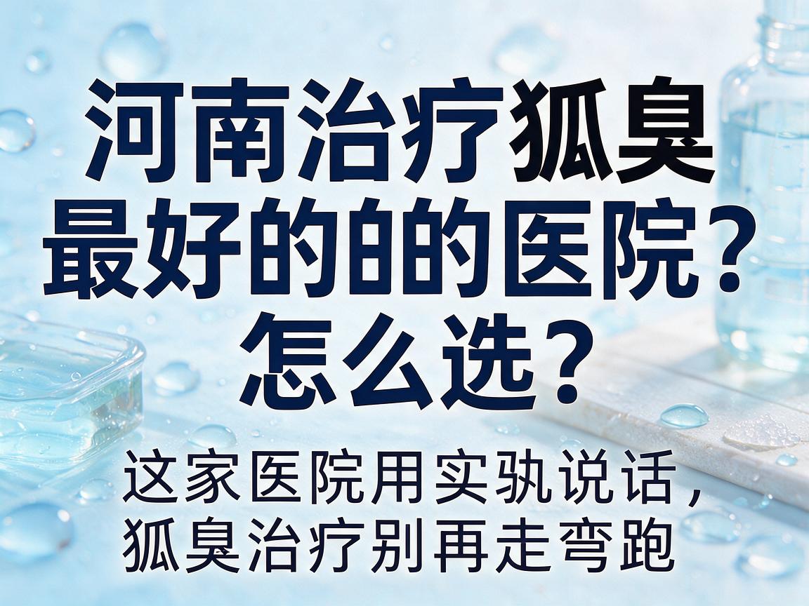 河南治疗狐臭最好的医院怎么选？这家医院用实力说话，狐臭治疗别再走弯路