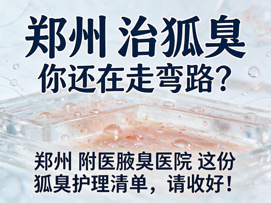 郑州治狐臭，你还在走弯路？郑州附医腋臭医院这份狐臭护理清单，请收好！