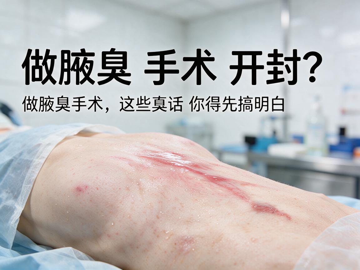 做腋臭手术开封？做腋臭手术开封前，这些真相你得先搞明白