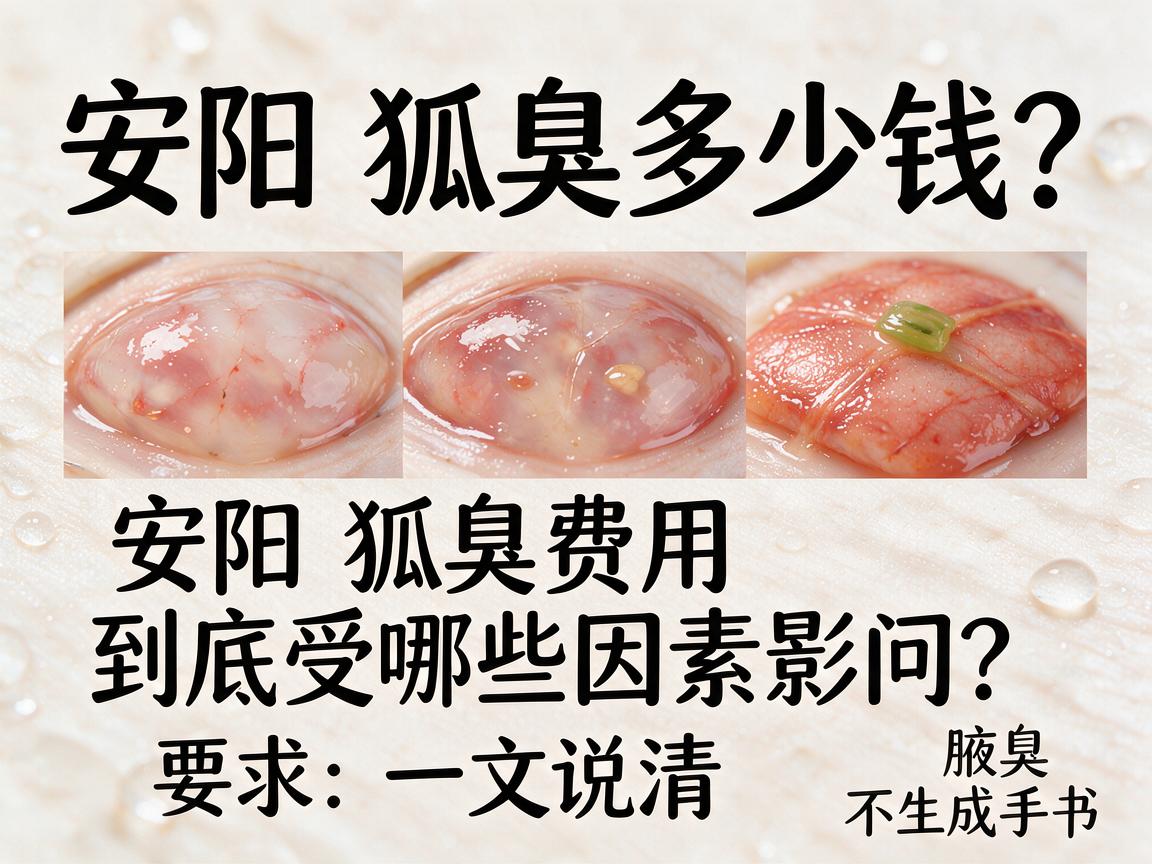安阳狐臭多少钱？安阳狐臭费用到底受哪些因素影响？一文说清