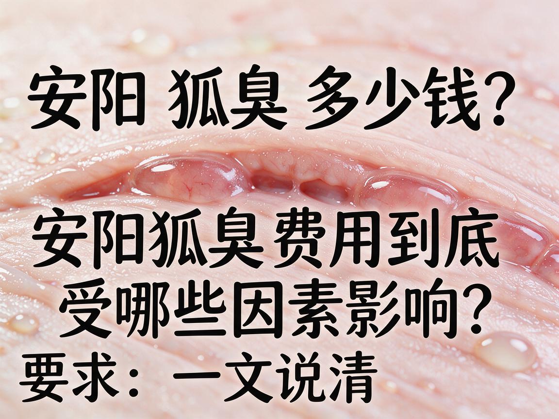 安阳狐臭多少钱？安阳狐臭费用到底受哪些因素影响？一文说清