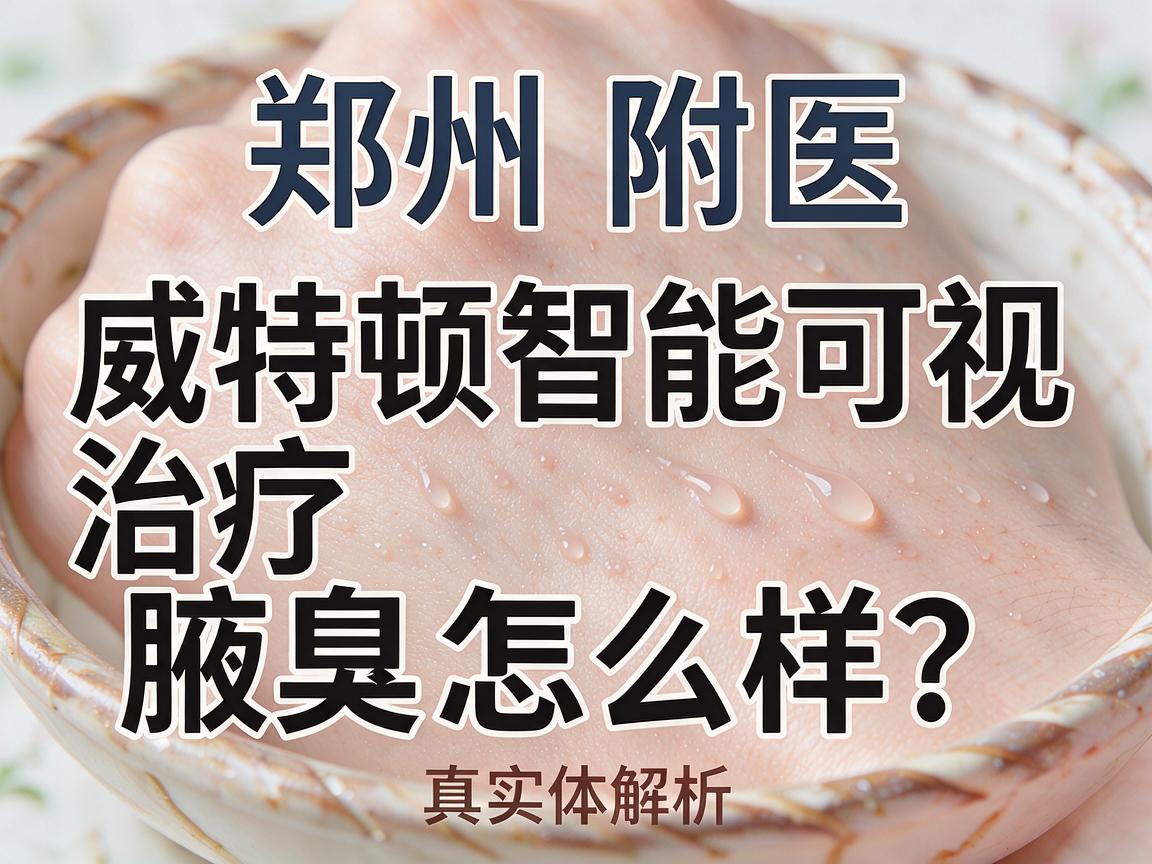 郑州附医，威特顿智能可视治疗腋臭怎么样？威特顿智能可视治疗腋臭真实体验解析