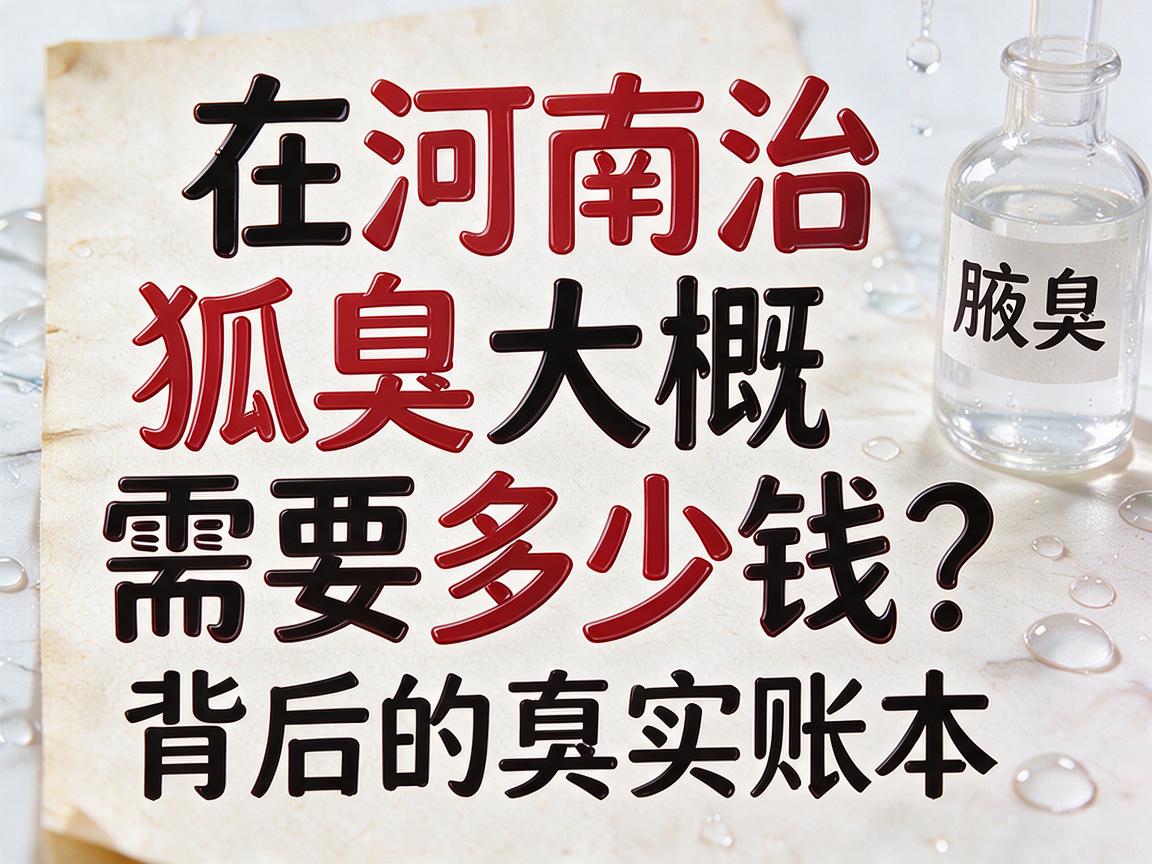 在河南治狐臭大概需要多少钱？聊聊在河南治狐臭大概需要多少钱背后的真实账本