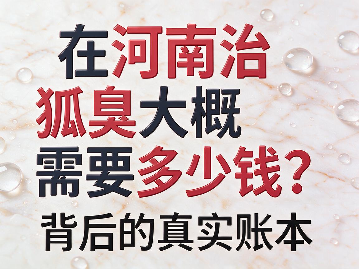在河南治狐臭大概需要多少钱？聊聊在河南治狐臭大概需要多少钱背后的真实账本