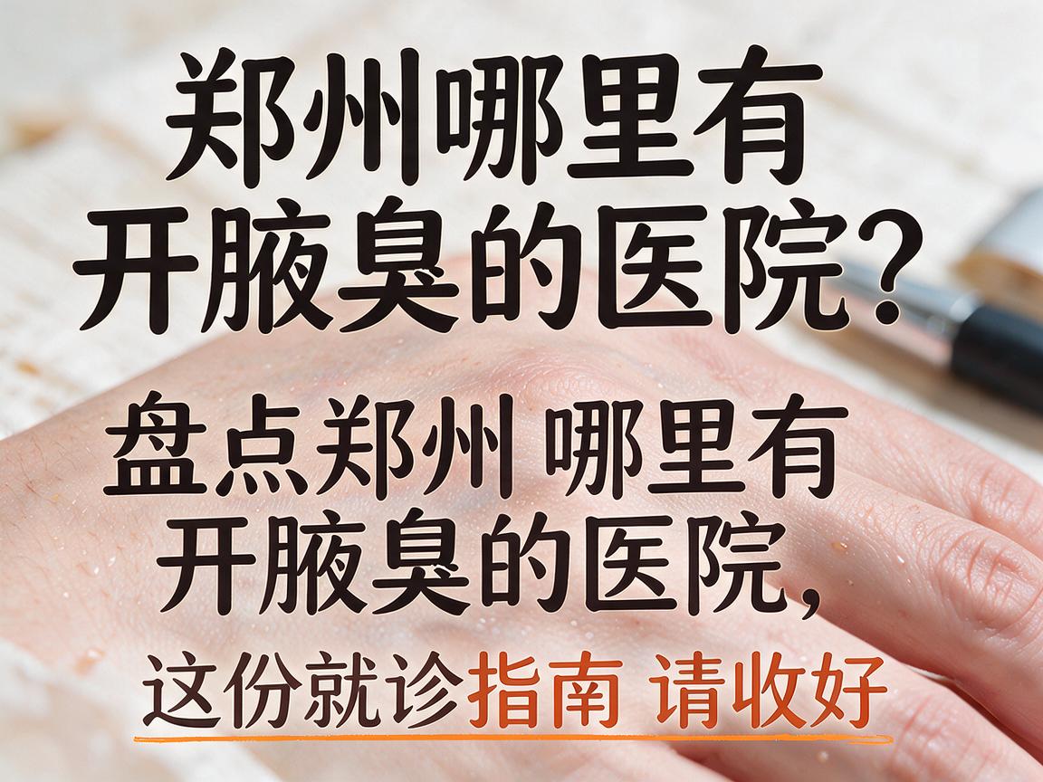 郑州哪里有开腋臭的医院？盘点郑州哪里有开腋臭的医院，这份就诊指南请收好
