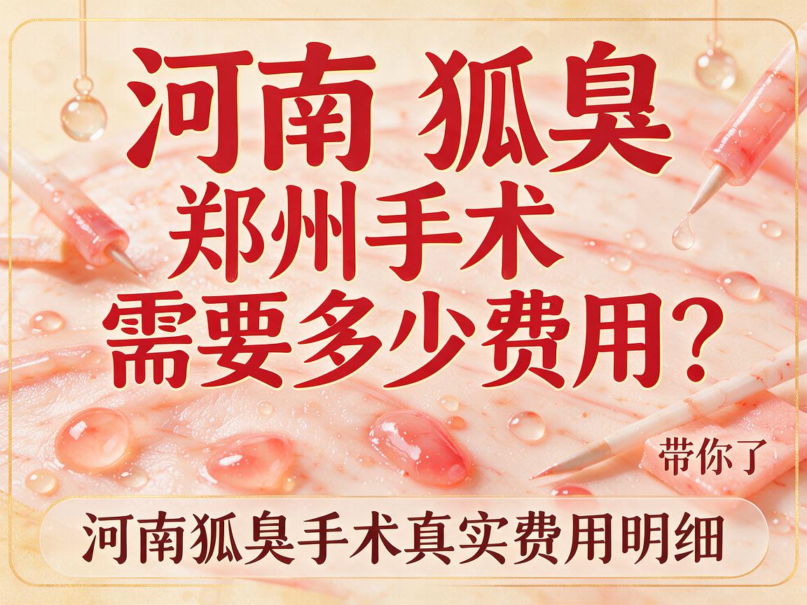 河南狐臭手术需要多少费用？郑州附医带你了解河南狐臭手术真实费用明细