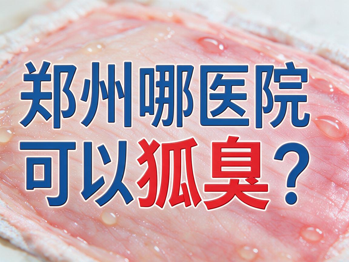 郑州哪家医院可以做狐臭？郑州哪家医院可以做狐臭看完这篇再决定