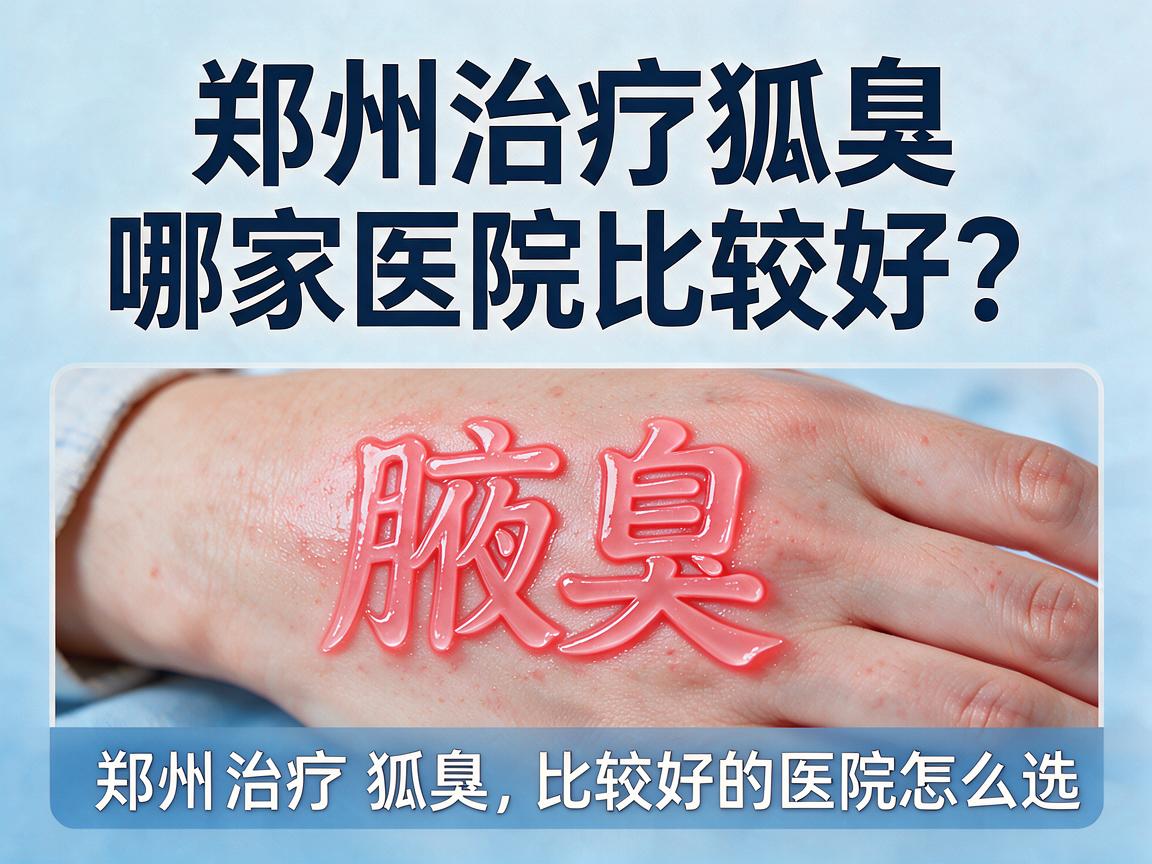 郑州治疗狐臭哪家医院比较好？聊聊郑州治疗狐臭比较好的医院怎么选