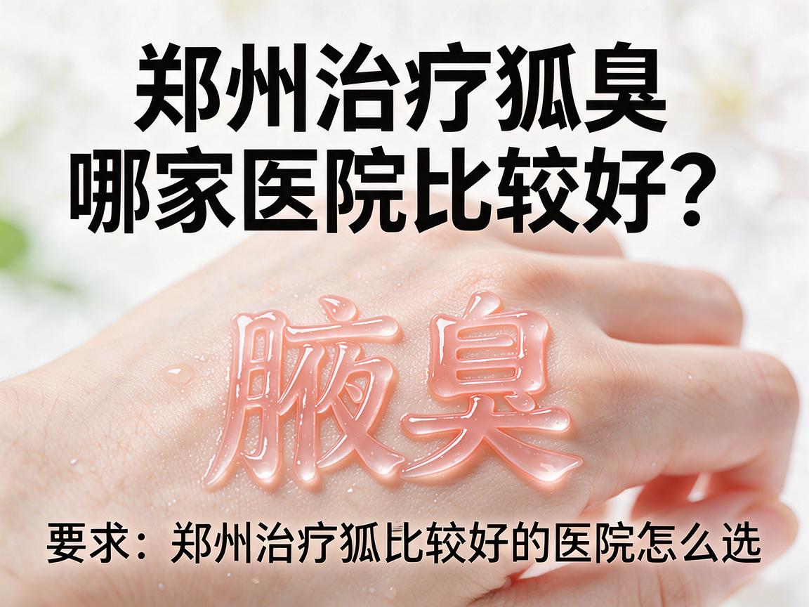 郑州治疗狐臭哪家医院比较好？聊聊郑州治疗狐臭比较好的医院怎么选