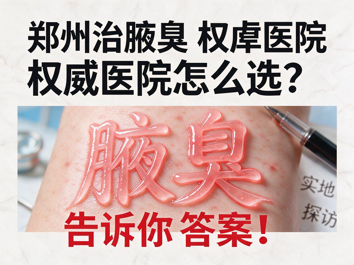 郑州治腋臭权威医院怎么选？郑州治腋臭权威医院实地探访告诉你答案