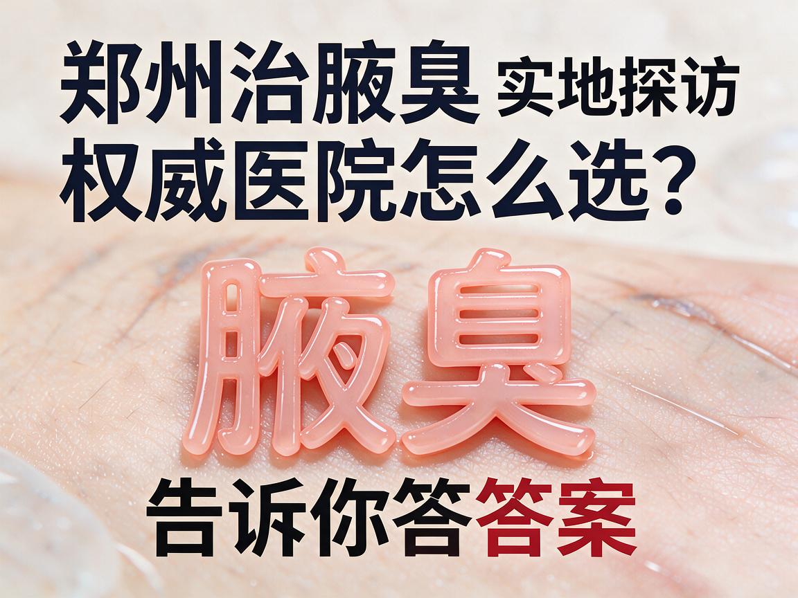 郑州治腋臭权威医院怎么选？郑州治腋臭权威医院实地探访告诉你答案
