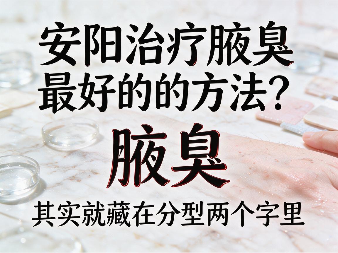 安阳治疗腋臭最好的方法？安阳治疗腋臭最好的方法其实就藏在分型两个字里