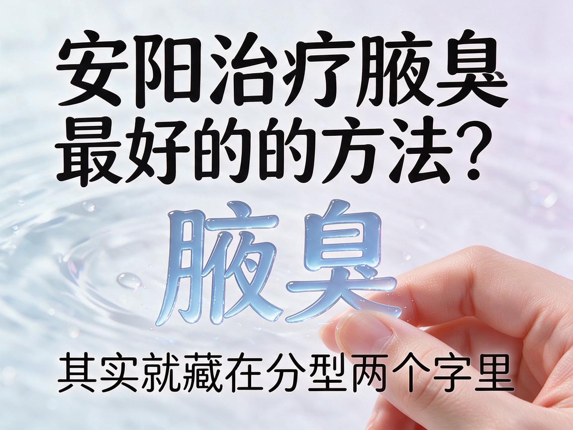 安阳治疗腋臭最好的方法？安阳治疗腋臭最好的方法其实就藏在分型两个字里
