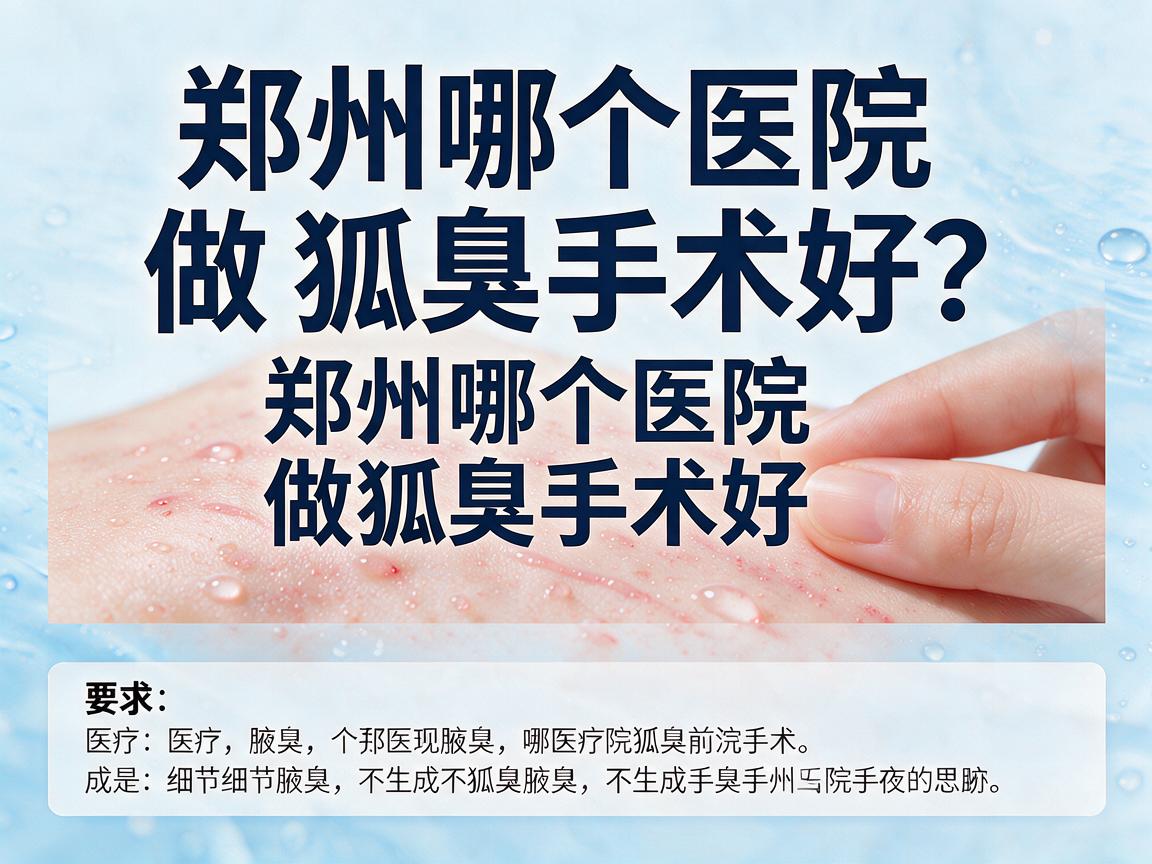 郑州哪个医院做狐臭手术好?聊聊郑州哪个医院做狐臭手术好的选择思路 郑州哪个医院做狐臭手术好?聊聊郑州哪个医院做狐臭手术好的选择思路