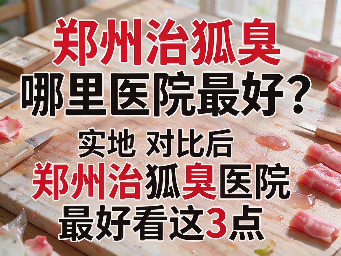 郑州治狐臭哪里医院最好？实地对比后，郑州治狐臭医院最好看这3点