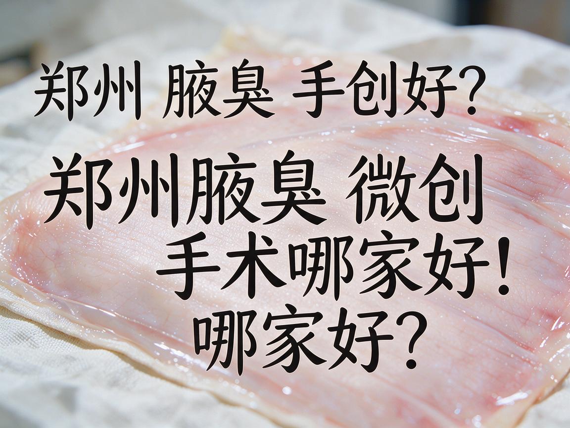 郑州腋臭微创手术哪家好？郑州腋臭微创手术哪家好，看完这篇再决定