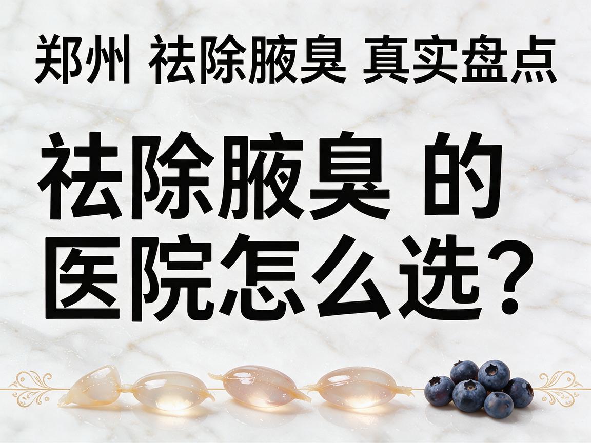 郑州祛除腋臭的医院怎么选？郑州祛除腋臭的医院真实盘点