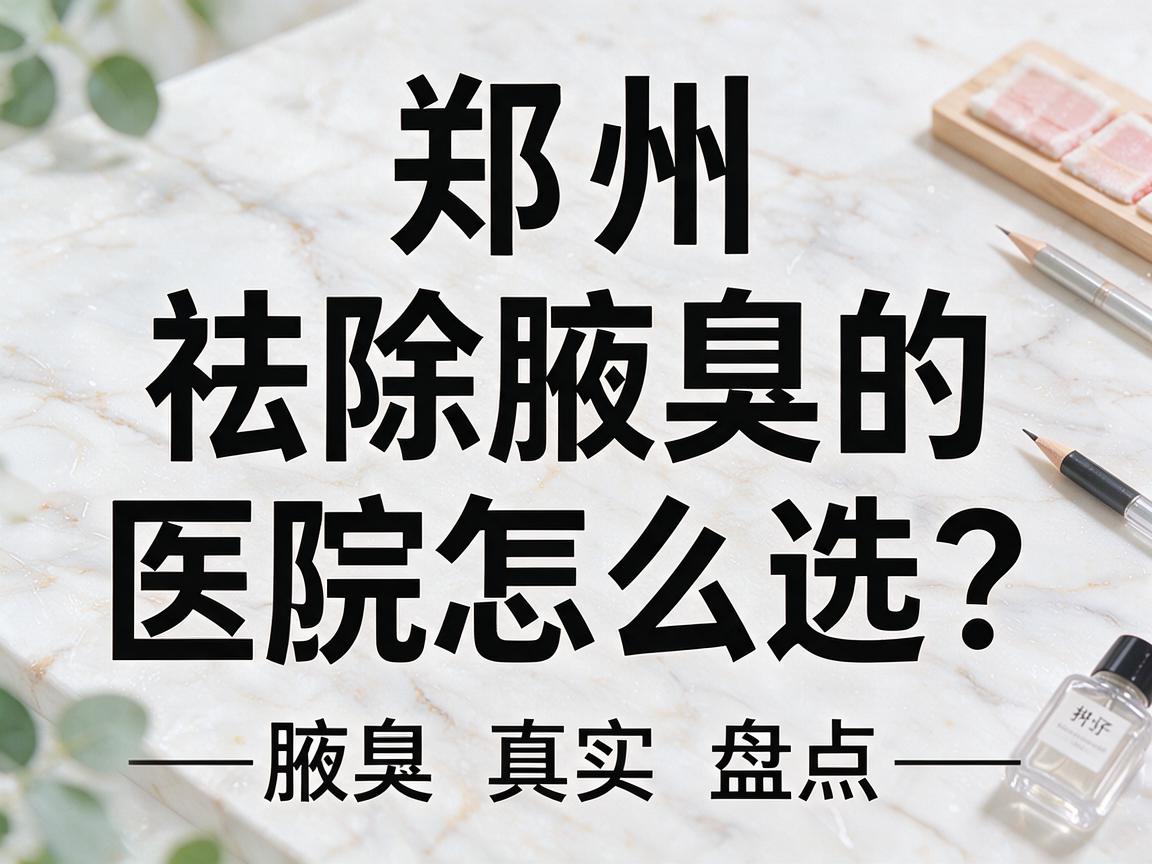 郑州祛除腋臭的医院怎么选？郑州祛除腋臭的医院真实盘点
