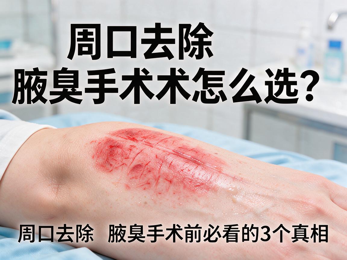 周口去除腋臭手术怎么选？周口去除腋臭手术前必看的3个真相