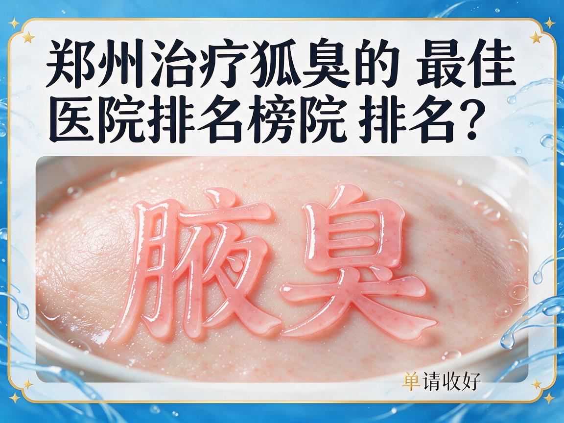 郑州治疗狐臭的最佳医院排名？这份郑州治疗狐臭的最佳医院排名榜单请收好