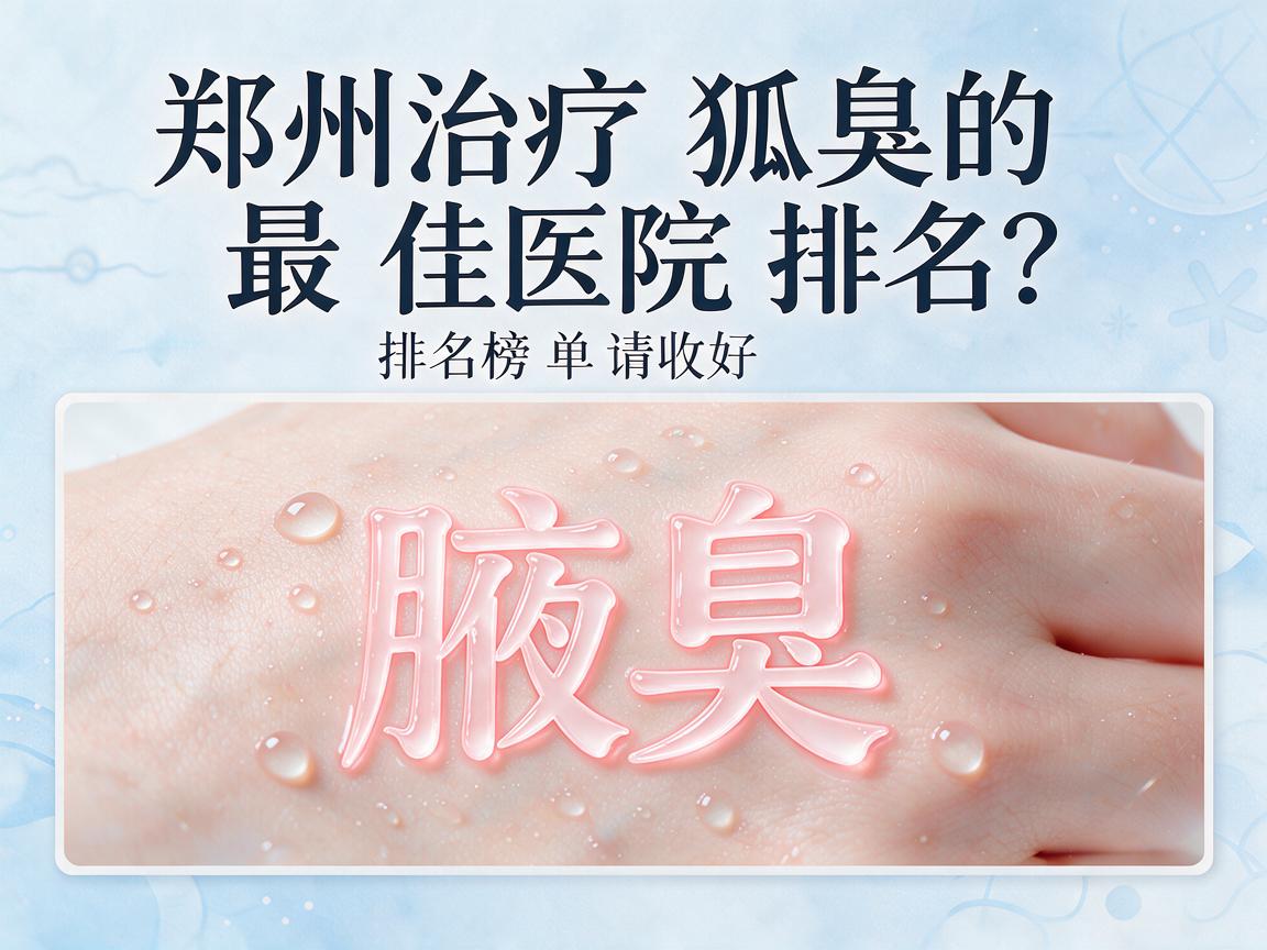 郑州治疗狐臭的最佳医院排名？这份郑州治疗狐臭的最佳医院排名榜单请收好