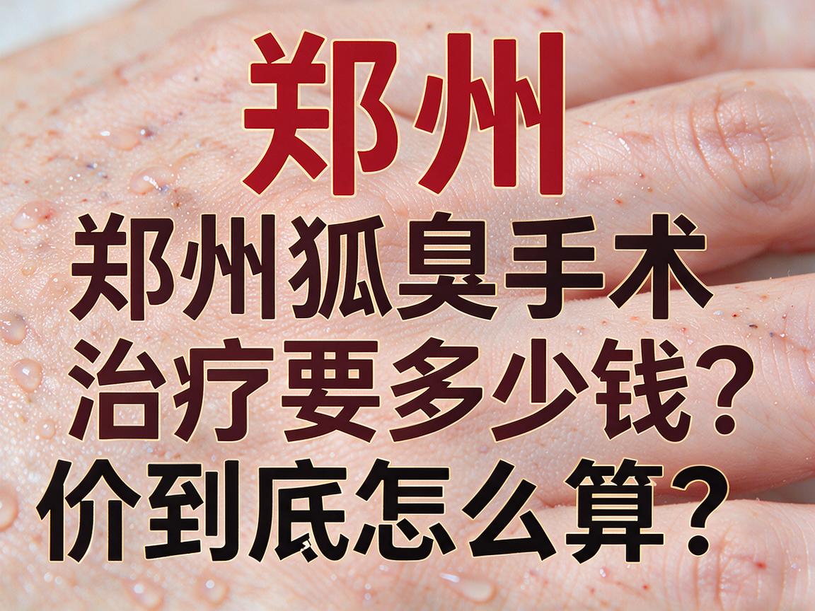 郑州狐臭手术治疗要多少钱？郑州狐臭手术价格到底怎么算？