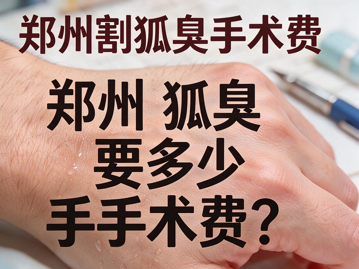 郑州割狐臭要多少手术费？聊聊郑州割狐臭手术费的真相