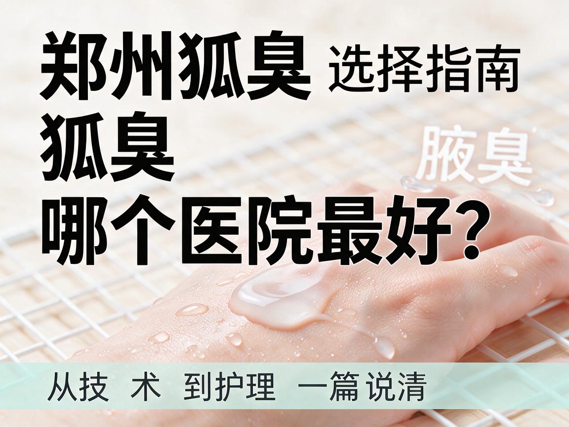 郑州狐臭哪个医院最好？郑州狐臭医院选择指南，从技术到护理，一篇说清